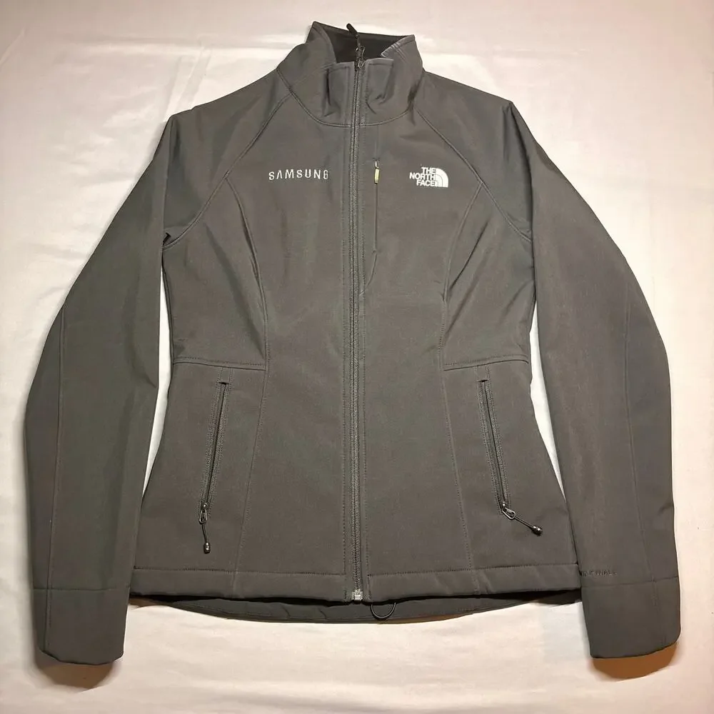 Asphalt gray North face women apex barrier soft shell jacket